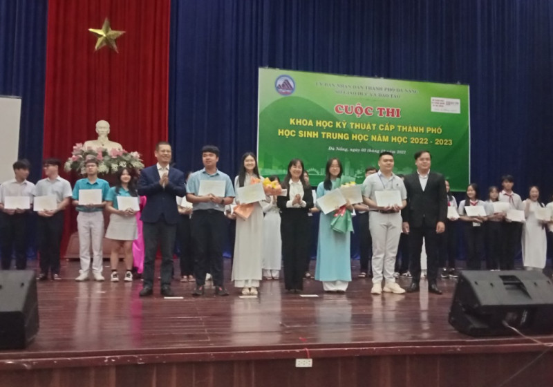 Có 175 dự án tham gia cuộc thi Khoa học kỹ thuật cấp thành phố Đà Nẵng dành cho học sinh trung học năm học 2022-2023