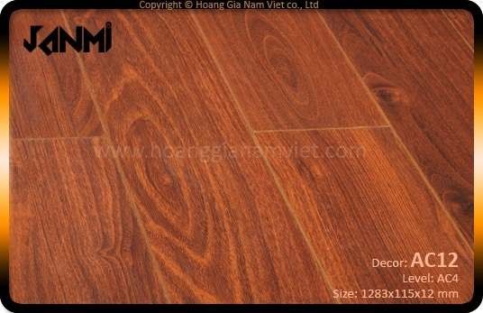 Sàn gỗ chịu nước Janmi AC12 (12mm)