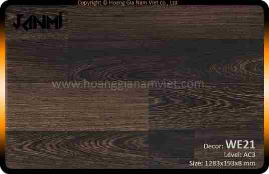 Sàn gỗ chịu nước Janmi WE21 (8mm)