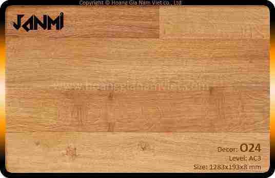 Sàn gỗ chịu nước Janmi O24 (8mm)