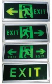 Đèn chỉ lối thoát nạn Exit 2 mặt, đèn thoát nạn 2 mặt có chỉ hướng