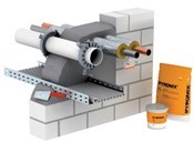 Vữa chống ngăn cháy lan. System deion, PYROMIX® mortar insulation - OBO