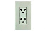  Bộ ổ cắm đôi có dây nối đất WEG2RE