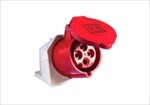  63A-4P-380-IP44 Ổ cắm công nghiệp EGK-134-6C