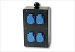 16A IP44 250V Bộ 4 ổ cắm bằng nhựa