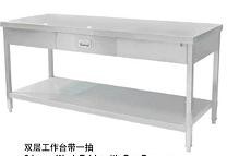 Bàn Inox có ngăn kéo, giá dưới - 50A07-50A12